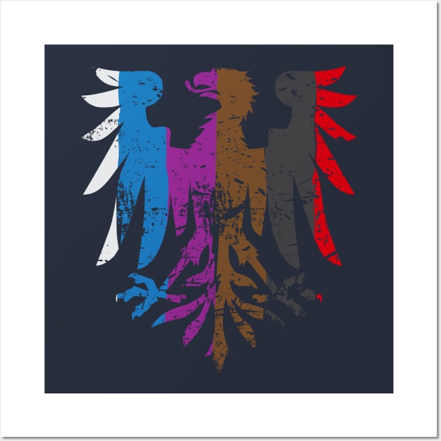 BJJ Belt Rank Eagle Form for Jiu Jitsu Wall Art by ThreadsMonkey